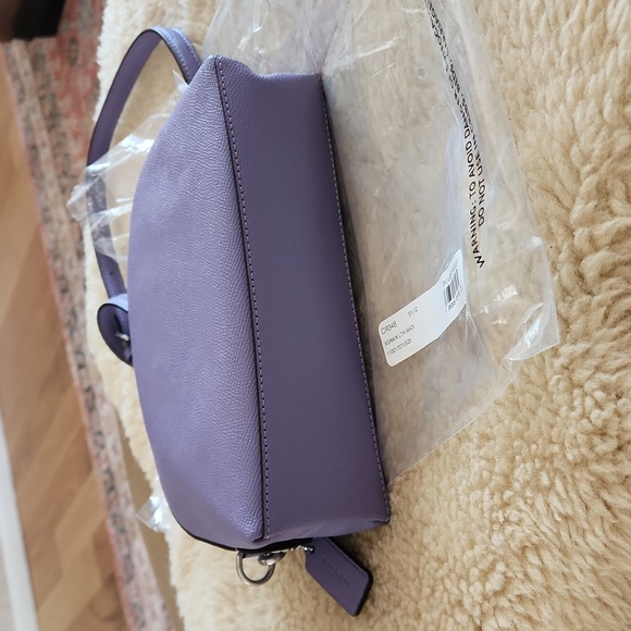 NWT Coach Light Violet Madi Crossgrain Leather Crossbody Bag 💜🩶🎁 - Picture 9 of 17